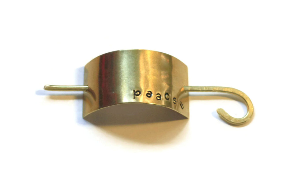Brass Slide with a Message